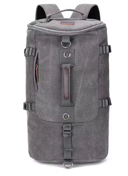 Large Canvas Hiking Backpack & Travel Duffle Bag | 32x49x28cm | Men's Outdoor Rucksack AEX Av8Store