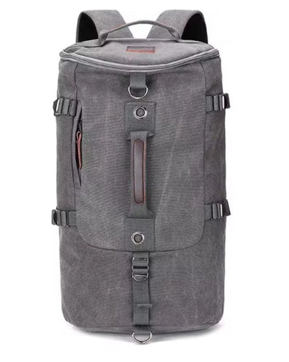 Large Canvas Hiking Backpack & Travel Duffle Bag | 32x49x28cm | Men's Outdoor Rucksack AEX Av8Store