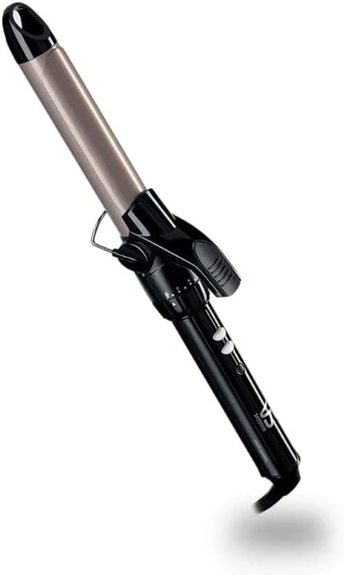 VS Sassoon Ceramic Hair Curler 25mm – 10 Heat Settings, Auto Shut-Off, Black VS Sassoon Av8Store