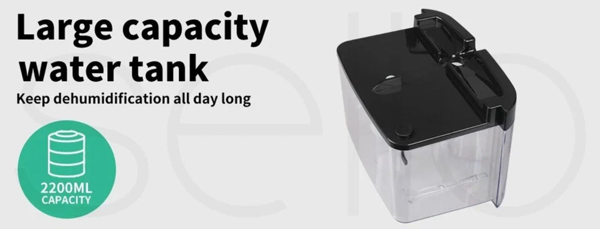 Spector 2200ml Portable Dehumidifier & Air Purifier with Photocatalyst Filter | AU Spector Av8Store