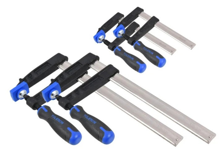 Toleron 4pc F-Clamp Bar Clamp Set 80-300mm | TL90625 Toleron Av8Store