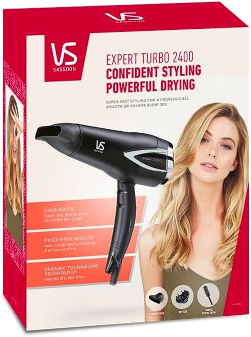 VS Sassoon Expert Turbo Hair Dryer 2400W Ionic Ceramic DC Motor VS Sassoon Av8Store