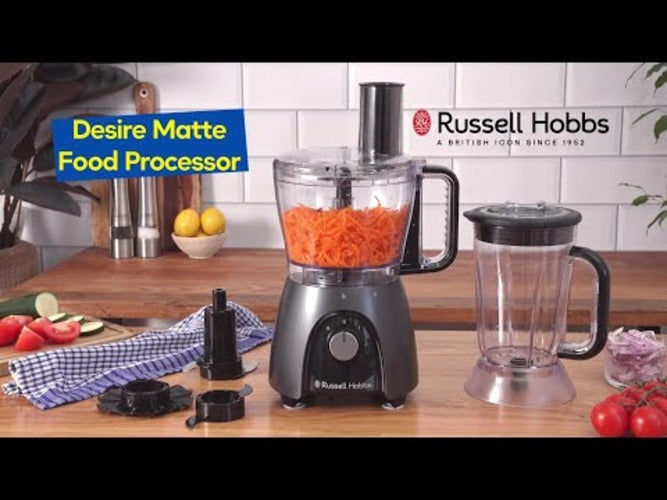 Russell Hobbs Desire Food Processor - Matte Charcoal Russell Hobbs Av8Store