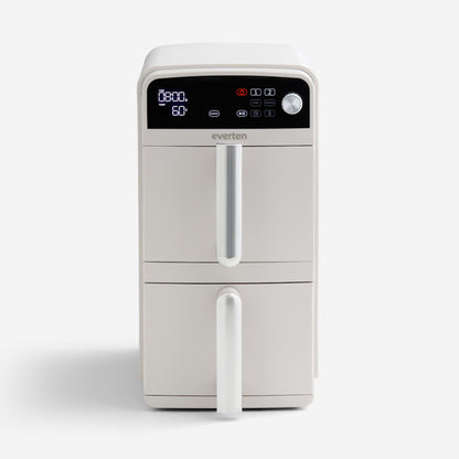 Everten Express Double Stack Drawer Air Fryer 10L - Warm Grey