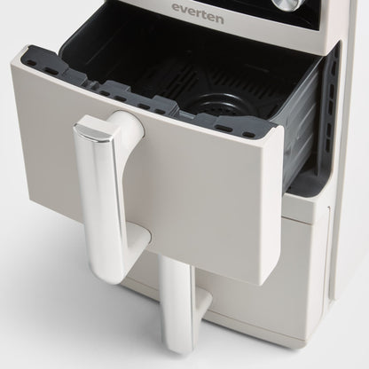 Everten Express Double Stack Drawer Air Fryer 10L - Warm Grey