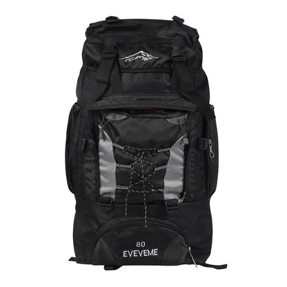 Slimbridge 80L Waterproof Military Nylon Backpack Outdoor Black BNG Av8Store