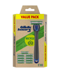 Gillette Sensor 3 Razor + 10 Blade Refill Cartridges