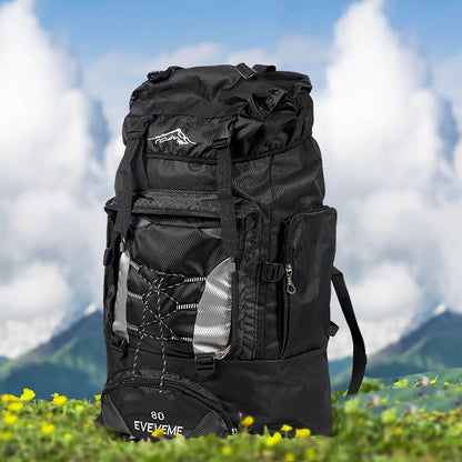 Slimbridge 80L Waterproof Military Nylon Backpack Outdoor Black BNG Av8Store