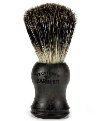 Wenge Wood 3-Piece Shaving Gift Set – Badger Brush, Razor & Travel Case