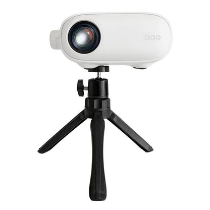 AAO Mini Portable Projector Kit – Tripod & 60" 16:9 Soft Screen Included