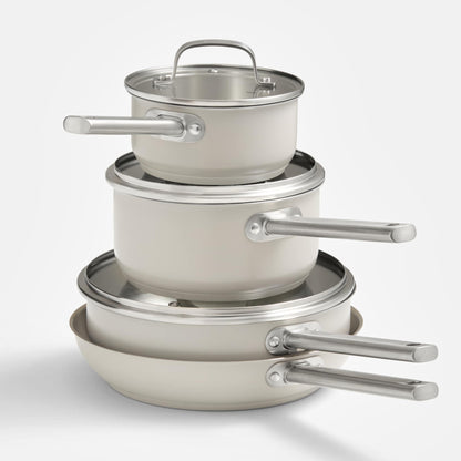 Everten 4pc Stainless Steel Cookware Set - Warm Grey