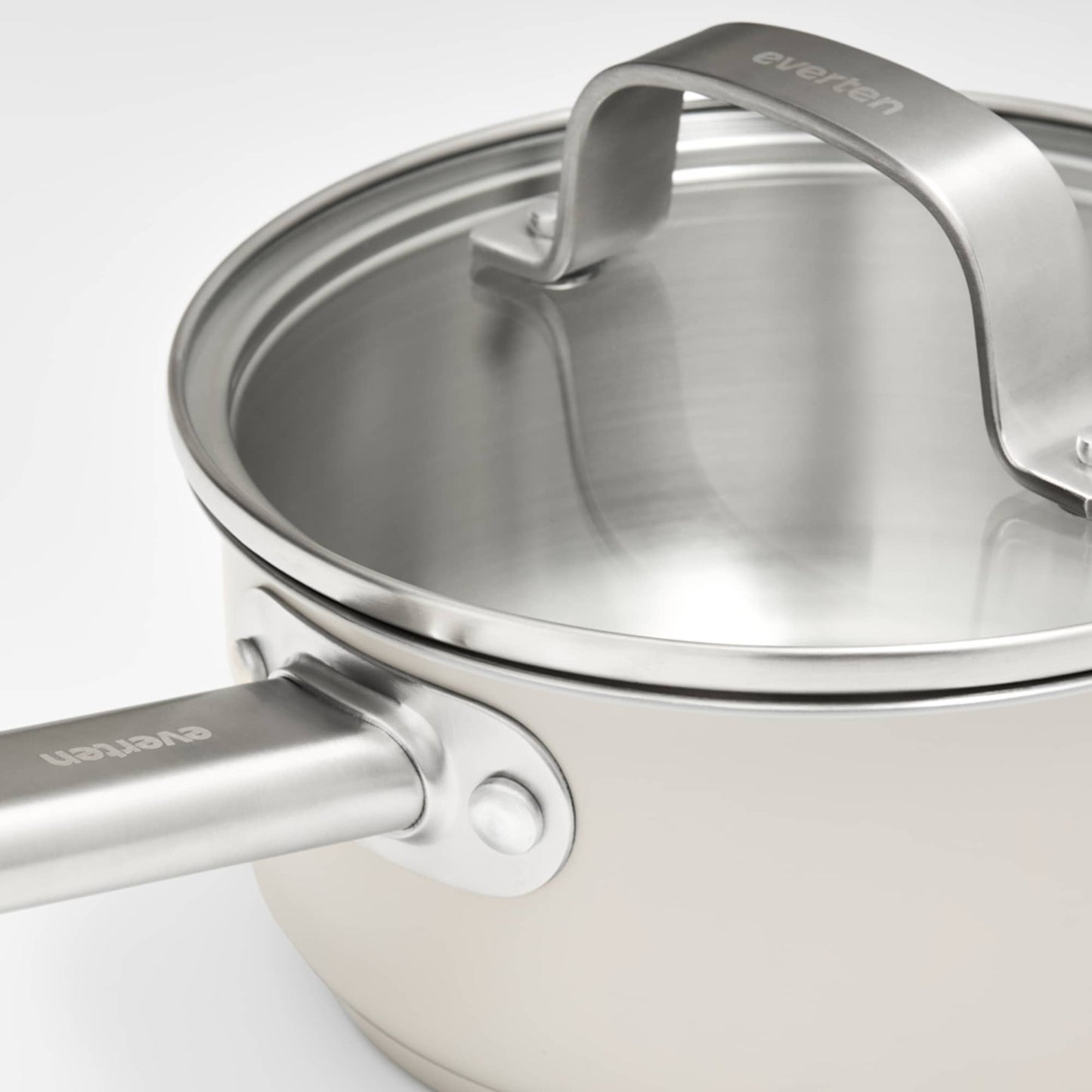 Everten 4pc Stainless Steel Cookware Set - Warm Grey