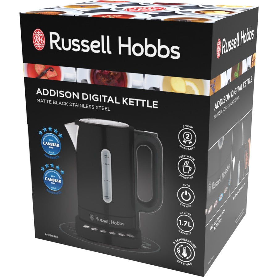 Russell Hobbs Addison Digital Kettle - Black