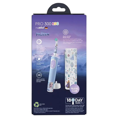 Packaging of Braun Pro 300 Kids electric toothbrush with Frozen theme on a white background