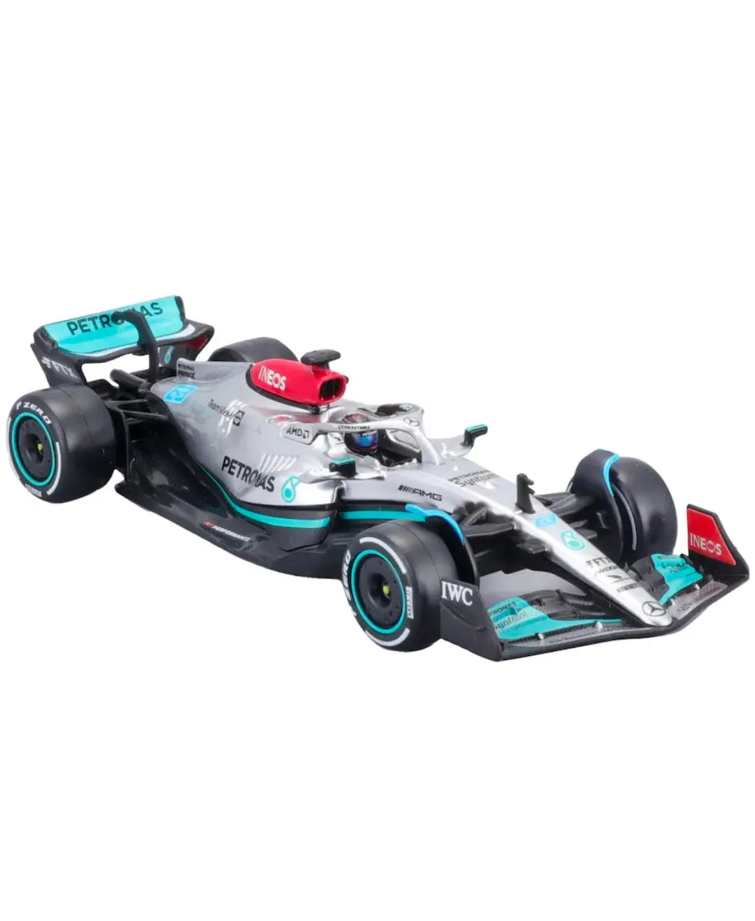 George Russell 2022 Mercedes W13 1:43 Scale Model Car – No.63 F1 Collectible with Driver Figure Av8Store
