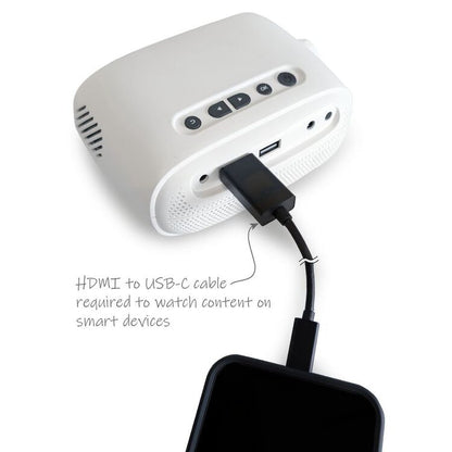 AAO Mini Portable Projector Kit – Tripod & 60" 16:9 Soft Screen Included