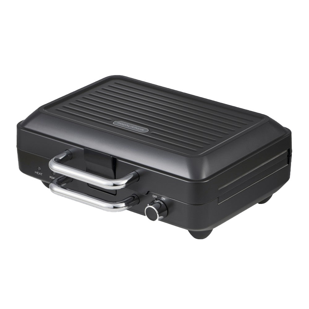 Morphy Richards Multipress Jaffle Panini Waffle Pie Maker Titanium - front view