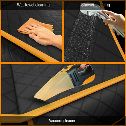Pet seat cover seat belt opening