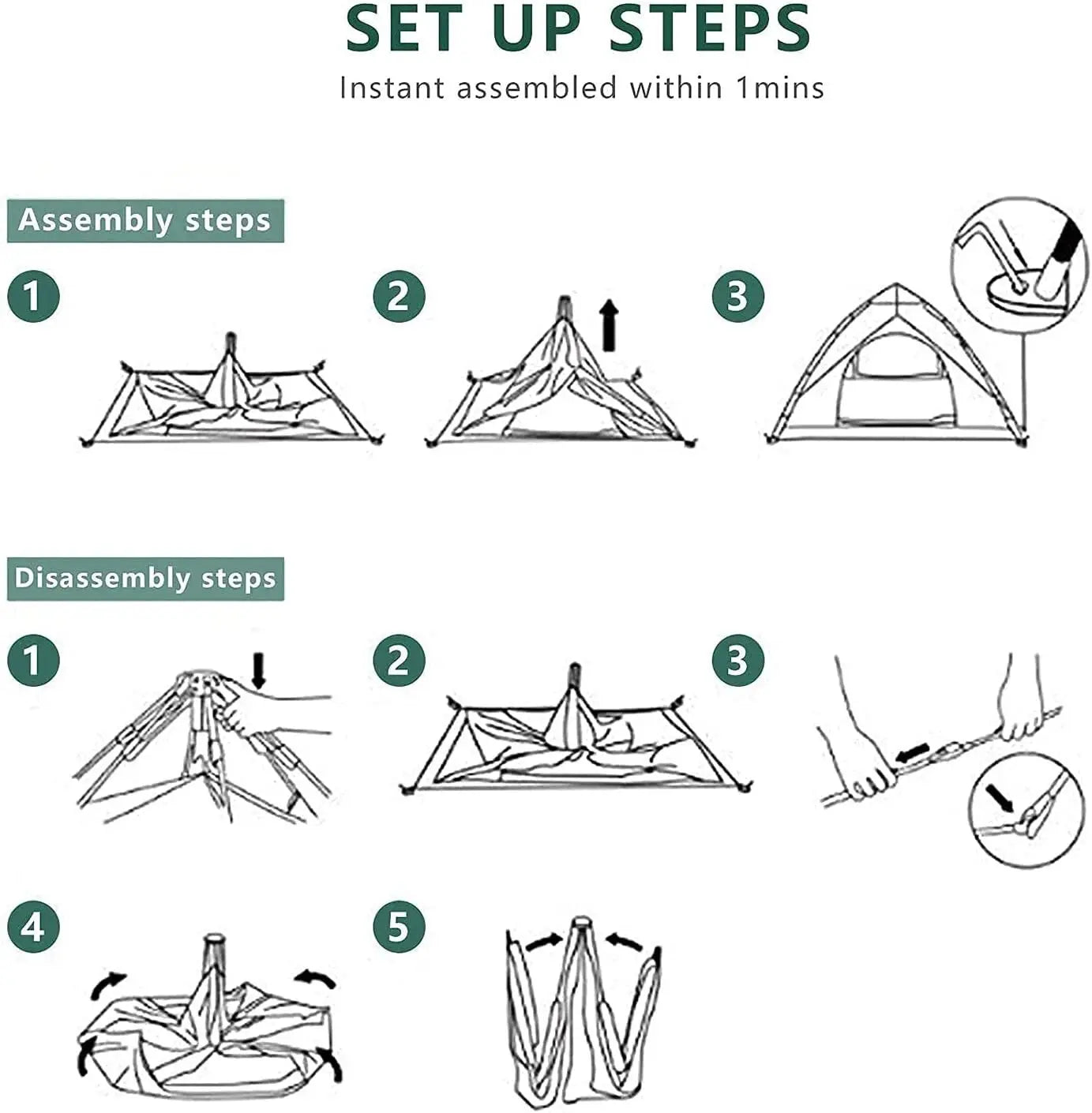 Instant Pop-Up Camping Tent 3-4 Person – Waterproof Oxford Family Dome Tent for Hiking & Festivals | Av8store.com.au OZAB