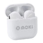 Moki MokiPods Mini TWS Wireless Earphones – Kids Volume‑Limited In‑Ear, White KGS