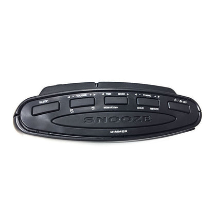 Lenoxx CR85 Alarm Clock Radio with large LED display - angle view