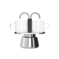 Leaf & Bean Piazza Stovetop Espresso Maker with 2 Glass Cups – Induction Compatible RBK Av8Store