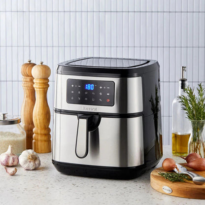 Baccarat Healthy Fry 9L Air Fryer – Stainless Steel with 10 Preset Programs RBK Av8Store