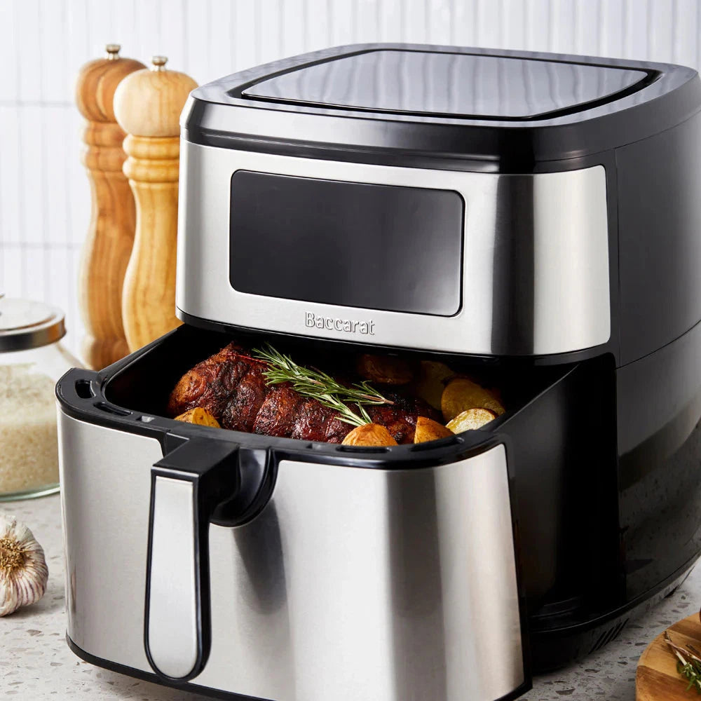 Baccarat Healthy Fry 9L Air Fryer – Stainless Steel with 10 Preset Programs RBK Av8Store