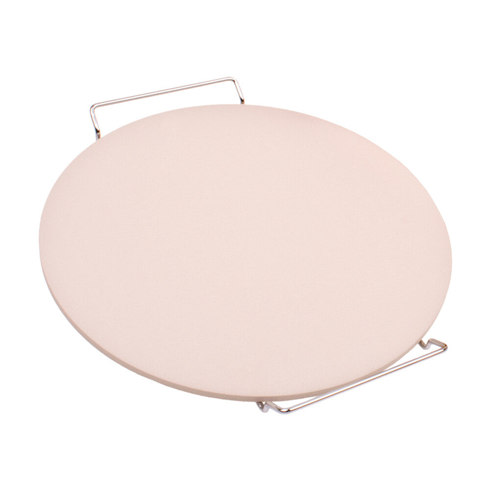 Al Dente pizza stone on its rack