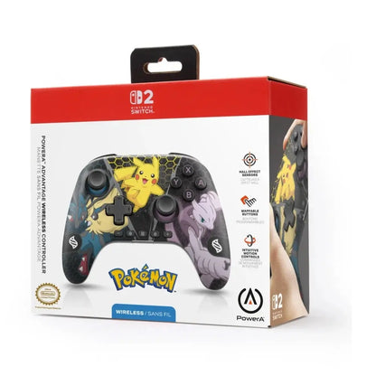 PowerA Nintendo Switch 2 Advantage Wireless Controller – Pokémon Edition | Bluetooth | USB‑C KGS