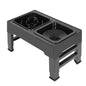 PaWz Elevated Dog & Cat Feeder | 4-Height Adjustable Raised Bowl with Slow Feeder