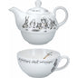 Mikasa V and A Alice in Wonderland tea for one teapot and cup set