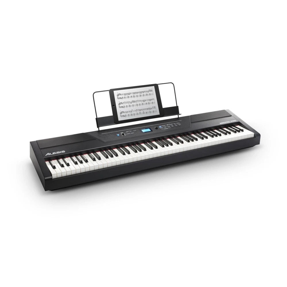 Alesis Recital Pro 88-Key Hammer Action Digital Piano – 12 Voices | Built-In Speakers