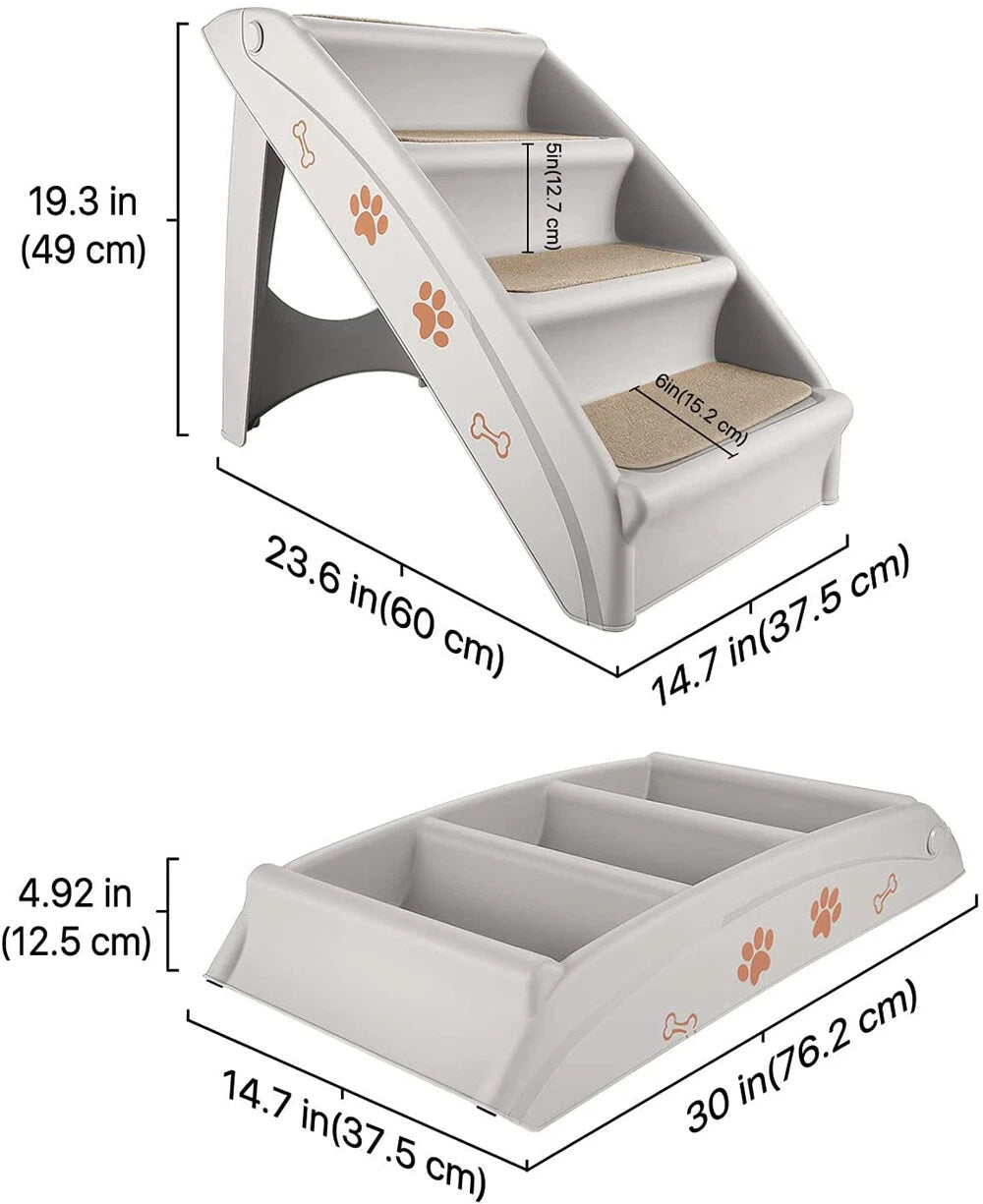Foldable Pet Stairs & Ramp | Anti-Slip Dog Cat Steps AU