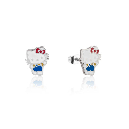 Couture Kingdom Hello Kitty Necklace & Stud Earrings Set – Silver Stainless Steel, Ages 5+ Couture Kingdom Av8Store