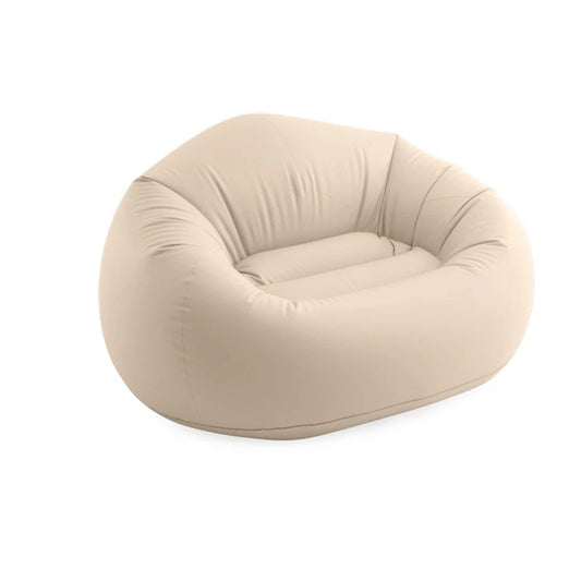 Intex Beanless Bag Inflatable Lounge Chair Beige 137x127x74cm Av8Store Av8Store