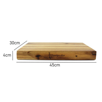 Woodpecker Acacia Wood Cutting and Serving Board 45 x 30cm - angle view