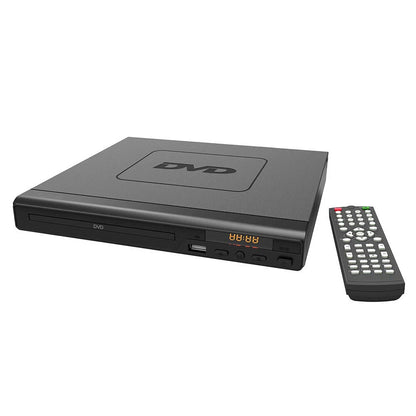 Lenoxx Mini DVD Player – Multi-Region, CD/MP3/USB Playback, RCA Output
