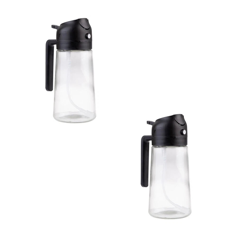 Appetito 2PK oil sprayer and pourer set - black caps