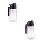 Appetito 2PK oil sprayer and pourer set - black caps