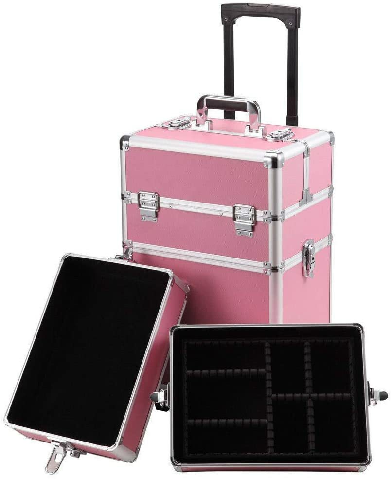 Makeup trolley velvet lined interior
