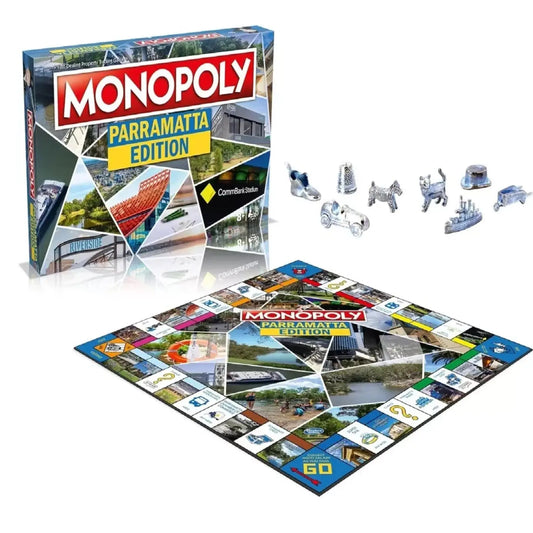 Monopoly Parramatta Edition Board Game – Australia Local Landmarks Family Game SYNS