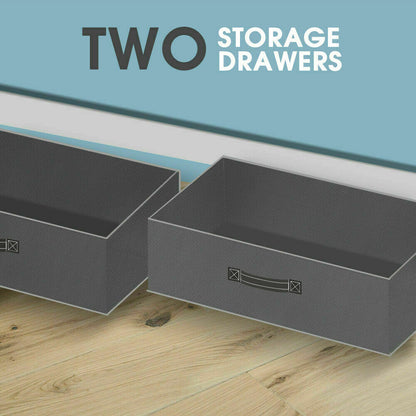 Portable wardrobe drawer detail
