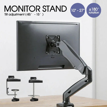 Monitor Arm Desk Mount Single 13‑27" Adjustable LED Screen Holder Bracket OZAB