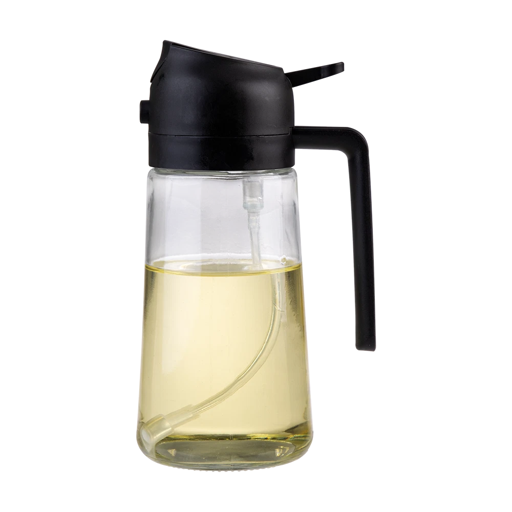 Appetito oil sprayer bottle filled with oil - black