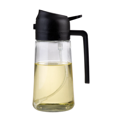 Appetito oil sprayer bottle filled with oil - black