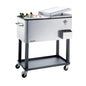 Heller Alfresco 80L Ice Drink Cooler Cart Trolley for BBQ Party