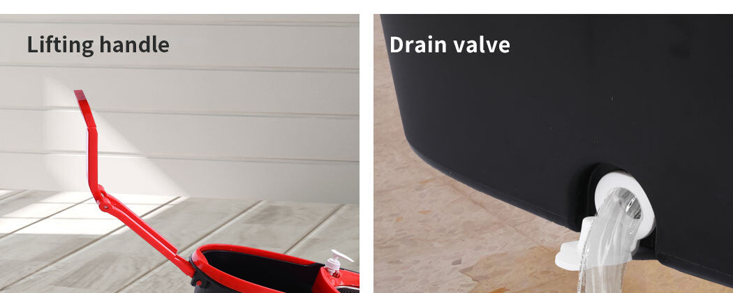 Spin mop set dimensions