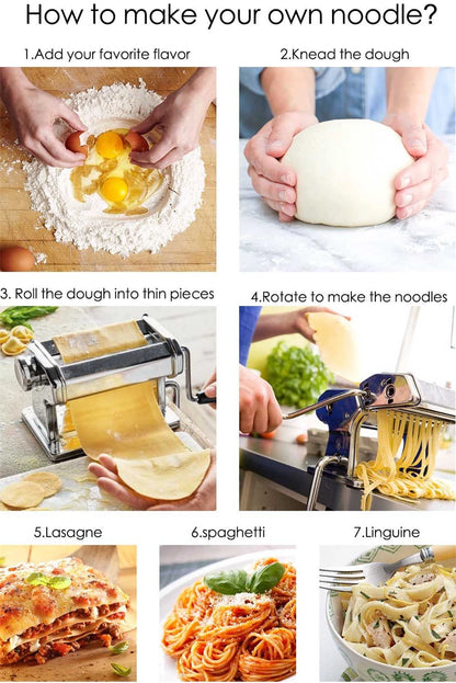 Pasta & Noodle Maker Machine | 6 Thickness Settings AU