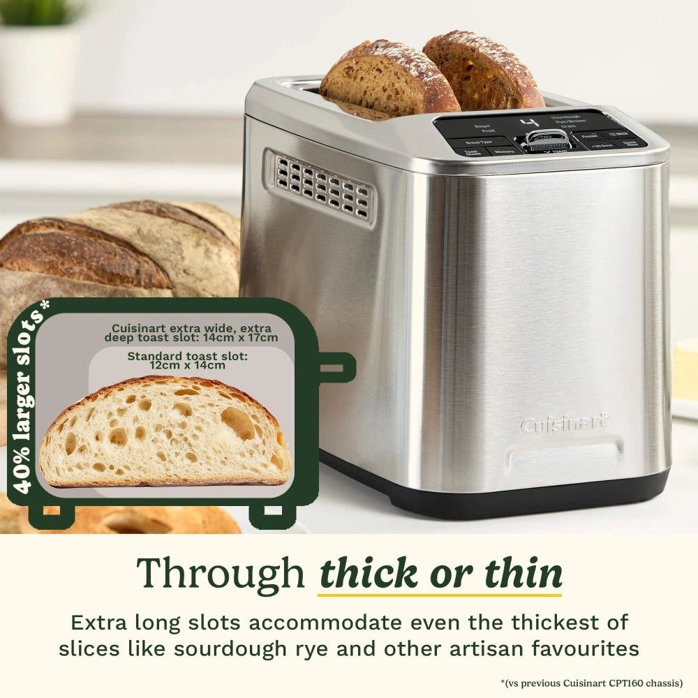 Cuisinart Smart Elite 2 Slice Digital Toaster Stainless Steel Kitchen Appliance Av8Store Av8Store